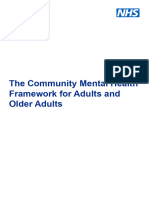 Community Mental Health Framework for Adults and Older Adults