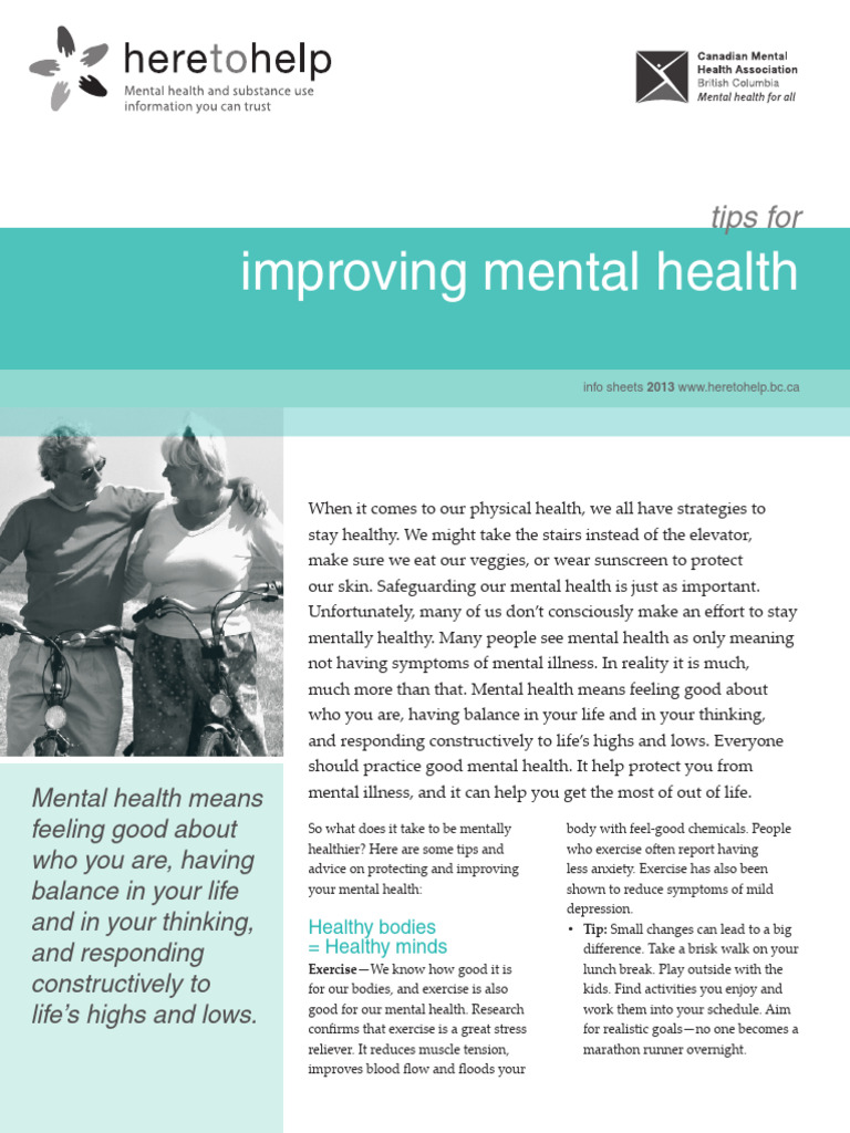 Improving Mental Health | PDF