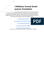 Standard Webinar Funnel Email Sequence