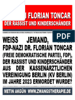 FDP-Nazi Florian Toncar, Der Rassist Und Kinderschänder Aus Der Kassenärztlichen Vereinigung Berlin