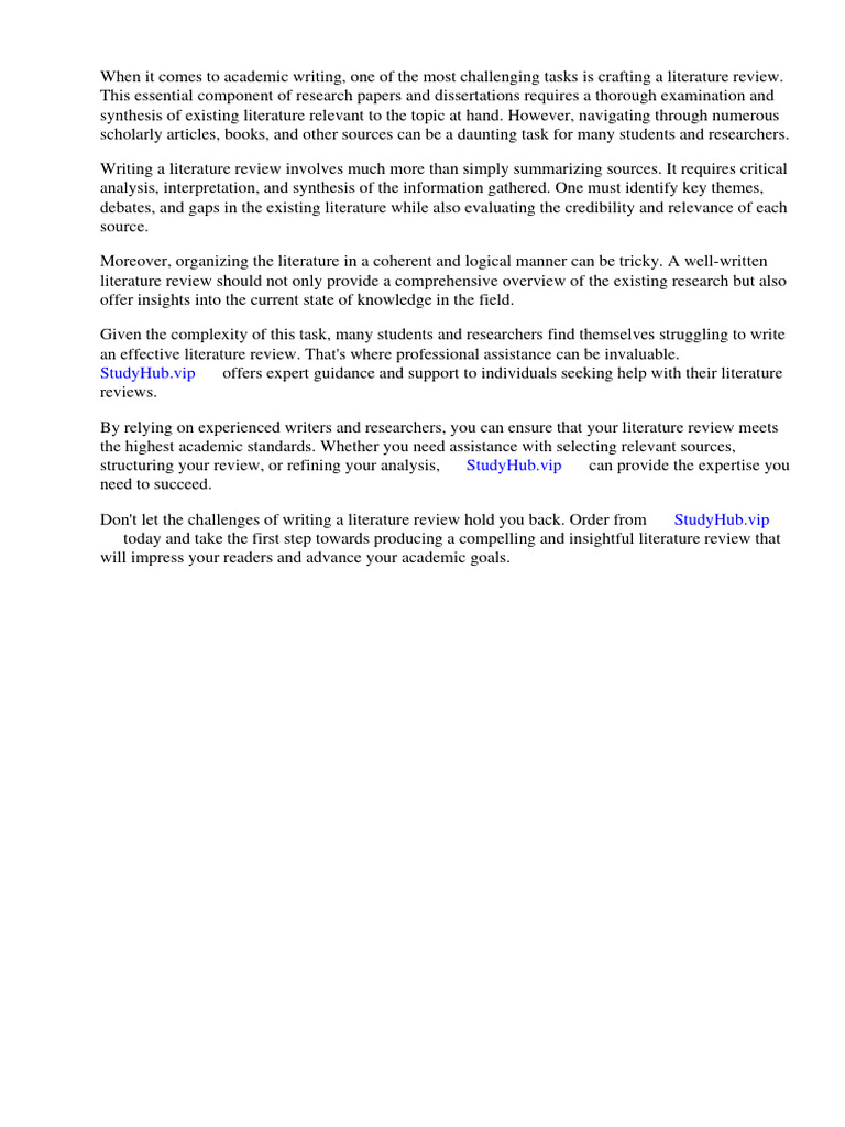 Correct Way To Write A Literature Review Pdf Abstract Summary