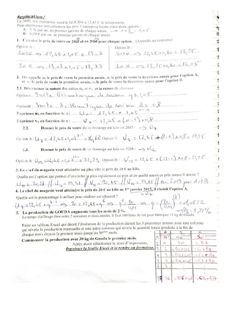 Corrigés Revisio DST | PDF