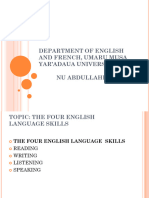 The Four English Language Skills