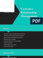 Pertemuan 13 - 14 Customer Relationship Management