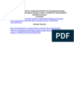 Organizational Behavior Emerging Knowledge Global Reality 8Th Edition Mcshane Glinow 1259562794 9781259562792 Solution Manual Full Chapter PDF
