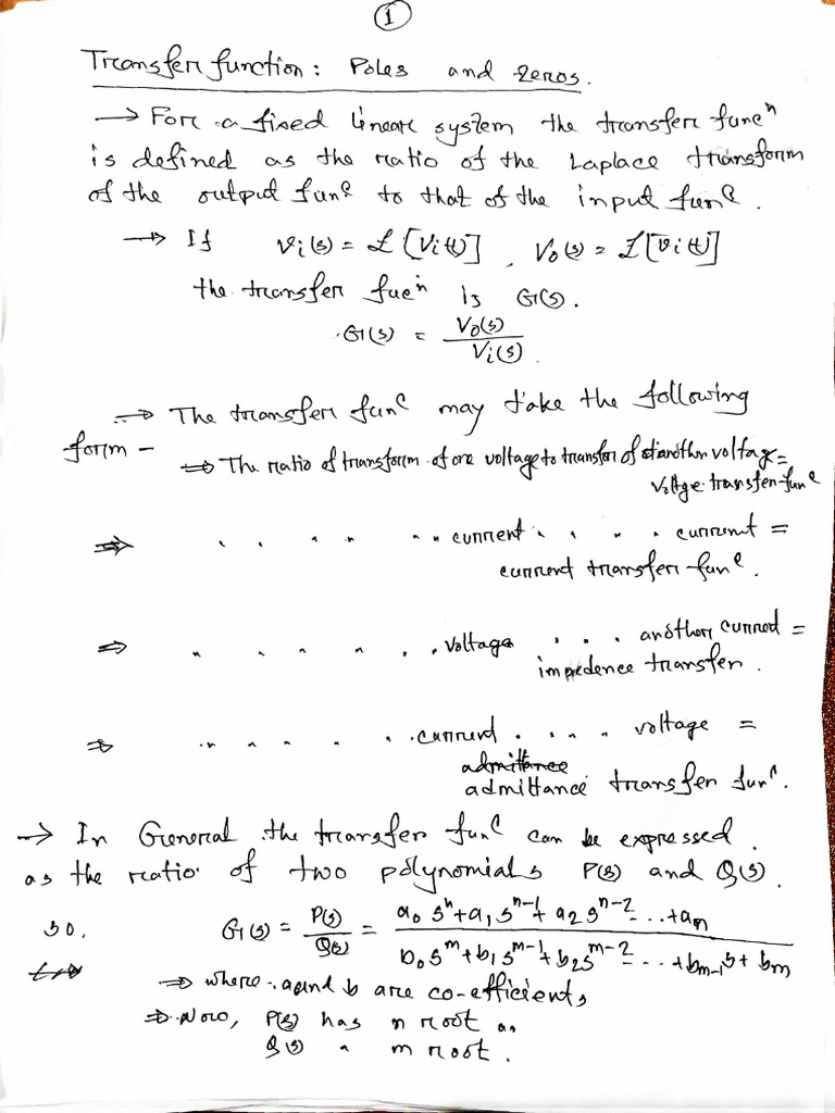 Transfer Function | PDF