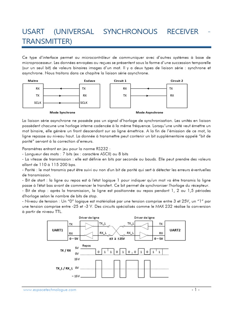 Interface UART et USART sur STM32 | PDF | Données informatiques ...