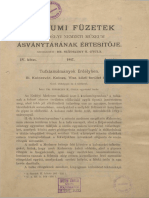 Szádeczky K. Gyula - Tufatanulmányok Erdélyben - III. Kolozsvár, Kolozs, Visa Közti Terület Tufái (1917)