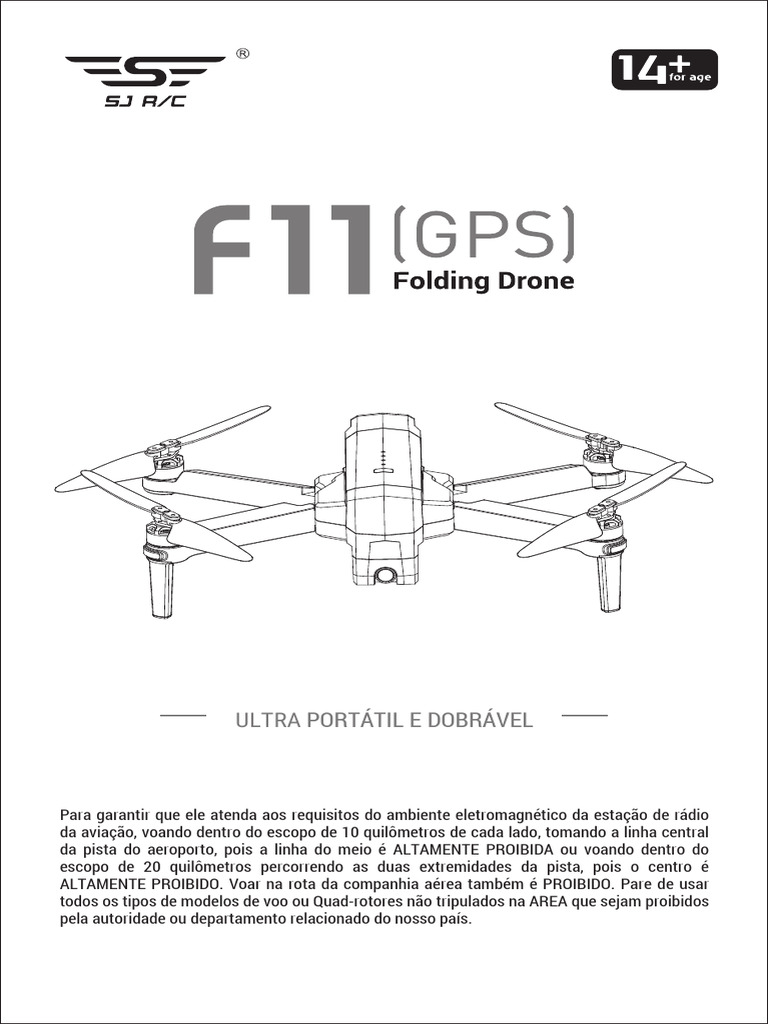 Manual do Drone SJRC F11 em Português | PDF | Voo | Sistema de ...