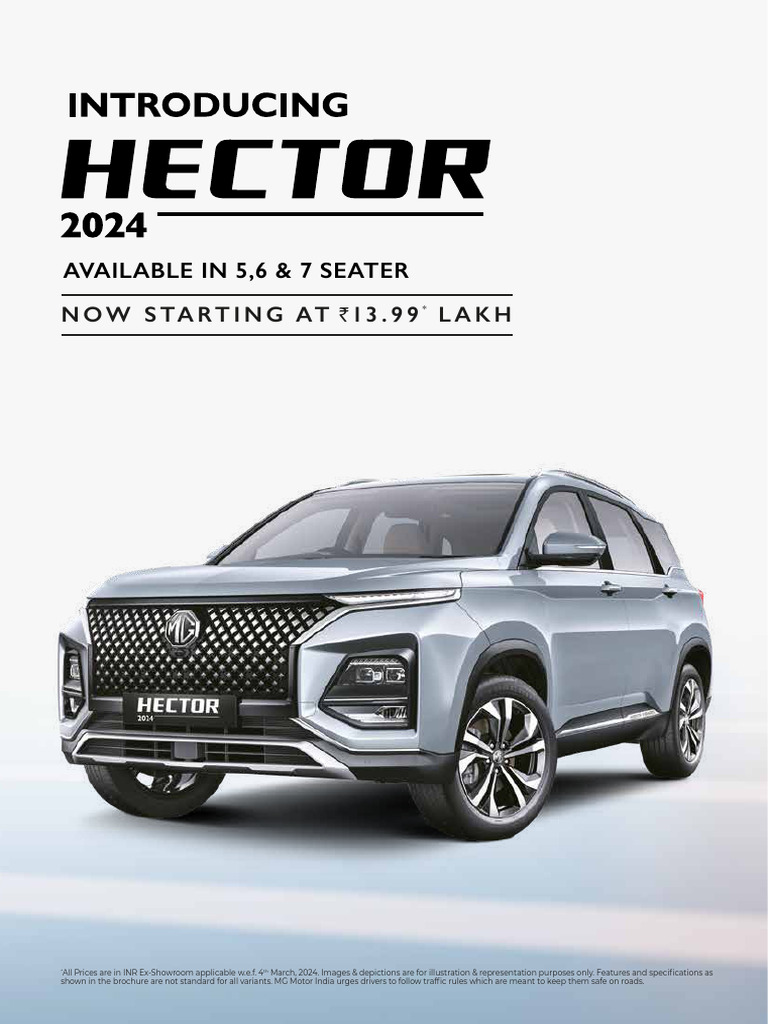 Hector 2024 Digital Brochure PDF Motor Vehicle Vehicles
