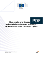 The Scale and Impact of Industrial Espionage and Theft of Trade Secrets Through Cyber - PWC Study