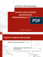 MSiD 4a Metody Numeryczne Wstęp Optymalizacja W Kierunku