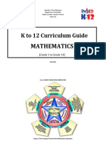 K To 12 Curriculum Guide MATHEMATICS Gra