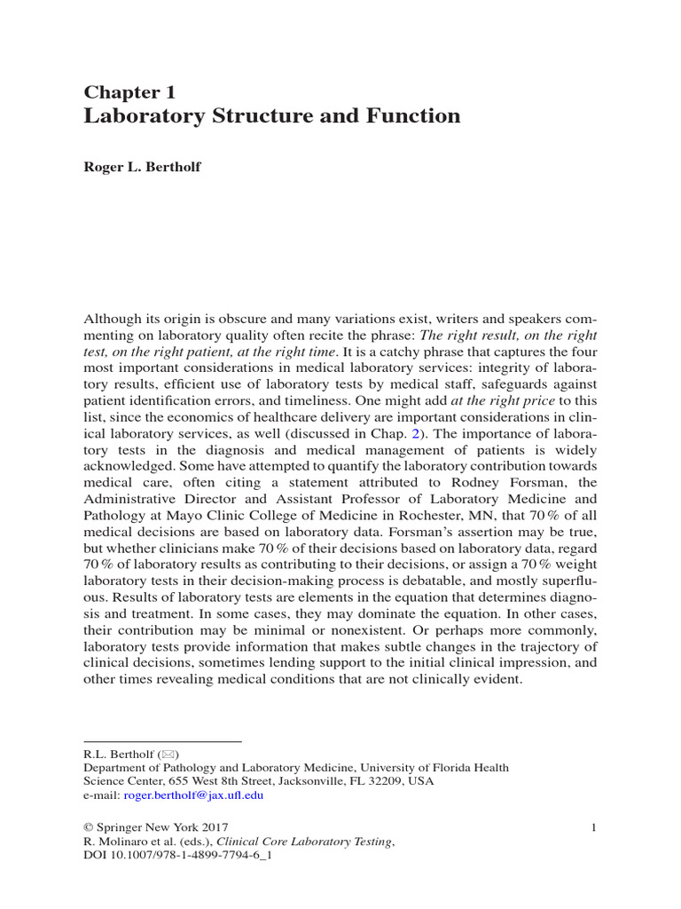 Laboratory Standards and Test Integrity | PDF | Medical Laboratory ...