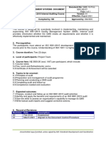 NSI ISO 9001 Internal Auditing Course Outline