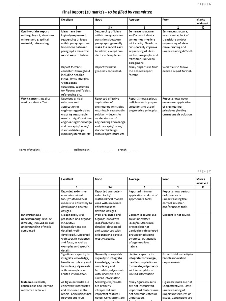 Assessment of final report 20 download free pdf information knowledge