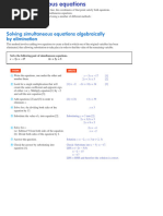 SIMULTANEOUSEQUATIONS - Elimination12