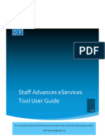 HR - Salary Advances - Staff Advances EServices Tool User Guide