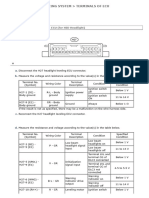 LIGHTING SYSTEM - TERMINALS OF ECU - Toyota 