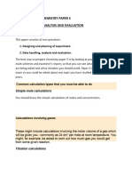 Chemistry Paper 5 Notes