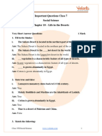 CBSE Class 7 Science Our Environment Chapter 9 Life in The Deserts Important Questions 2023-24