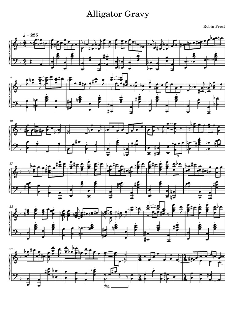 Alligator Gravy - Transcription | PDF