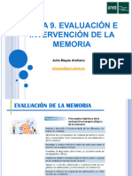 EVALUACIÓN E INTERVENCIÓN DE LA MEMORIA (1 Parte)