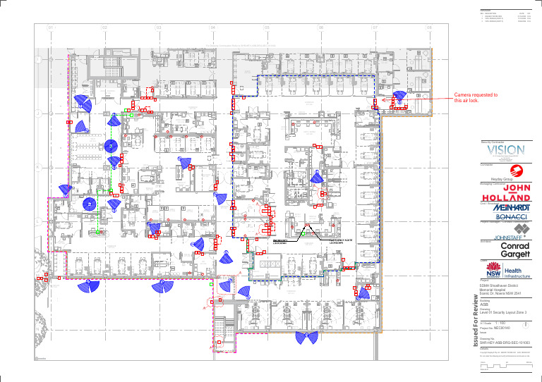 SHR-HEY-ASB-DRG-SEC-101003 Level 01 Security Layout Zone 3 | PDF