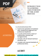 Introduction To Auditing and Overview of The Audit 1