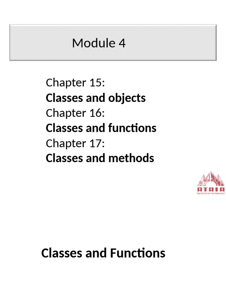 IPP M5 C2 Classes - Functions | Download Free PDF | Function ...