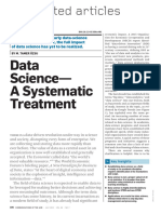 Data Science A Systematic Treatment