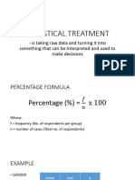 Statistical Treatment - 1