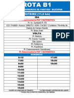 Rotas e Horários Buzufba