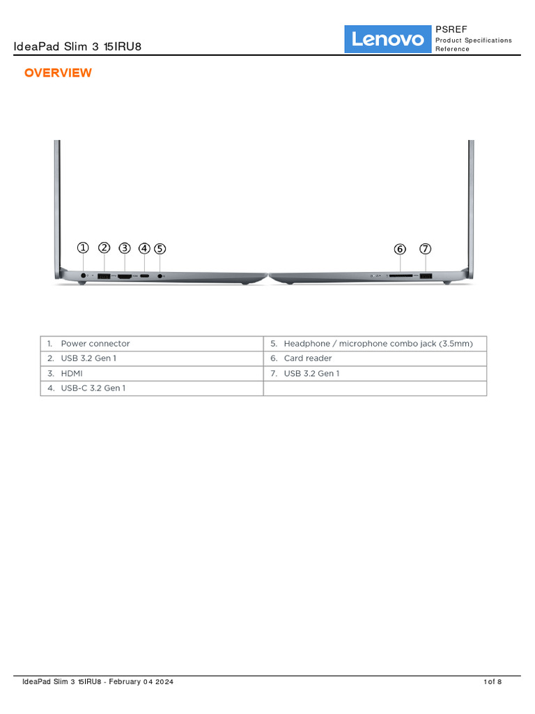 ideapad slim 3 15iru8 charger