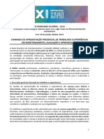 Chamada de Apresentação Presencial de Trabalhos E Experiências em Monitoramento, Avaliação E Aprendizagem