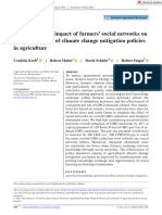 Quantifying The Impact of Farmers Social Networks On The Effectiveness of