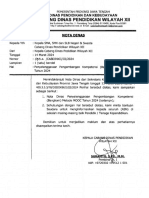 NOTA DINAS Penyelenggaraan Pengembangan Kompetensi (Bangkom) 