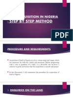 Land Acquisition in Nigeria - Step by Step