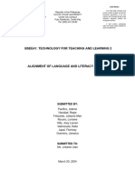 Group 4 Alignment of Language and Literacy Domains