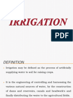 Unit IV Irrigation