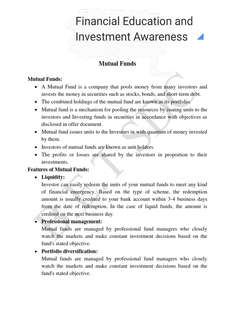 Mutual Funds | PDF | Investment Fund | Investing