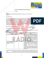 Carta Sobre Conformación de Union Temporal