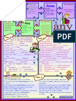 Some and Any For Elementary Level With Key