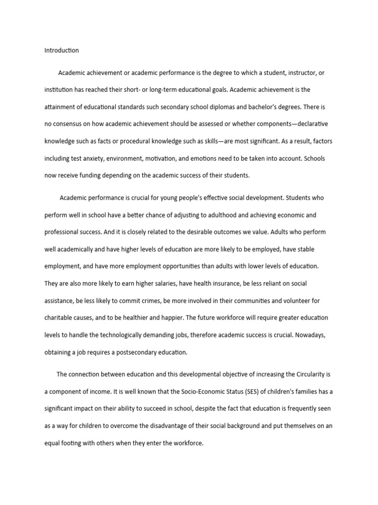 1 Introduction PDF Socioeconomic Status Psychology