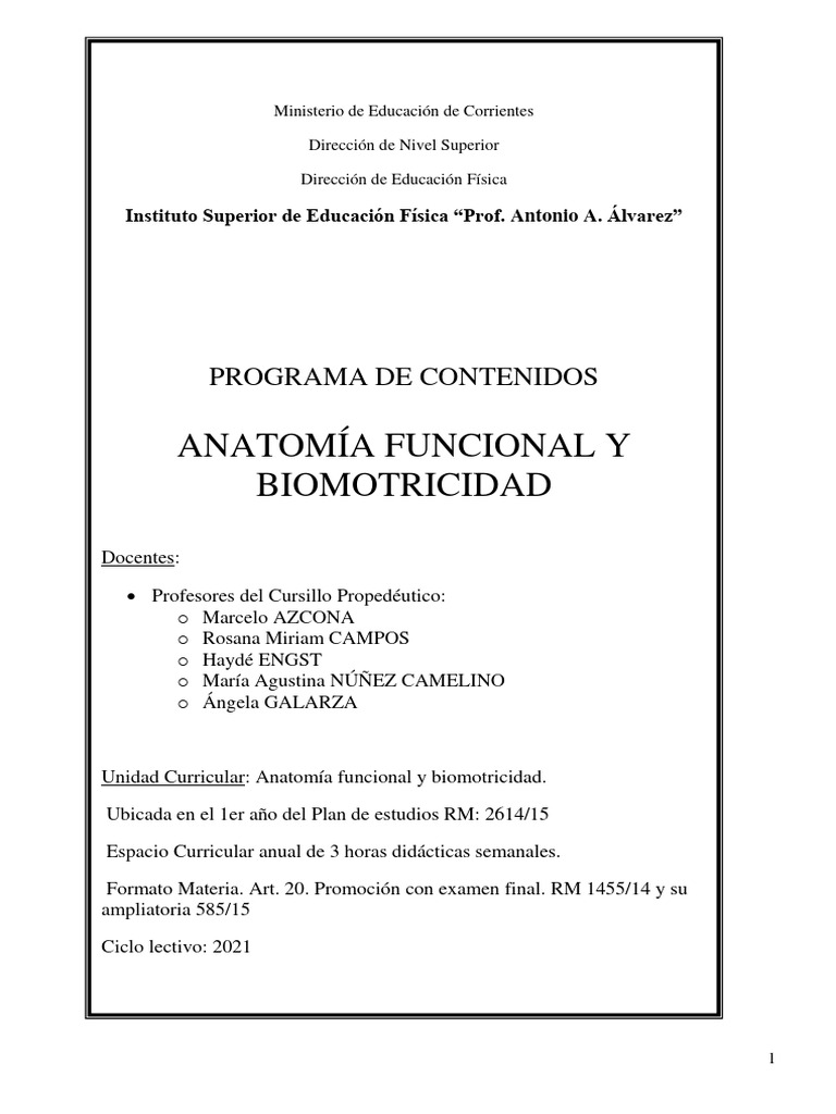 Programa anatom a 2021 isef prof angela galarza sub sede ituzaing 