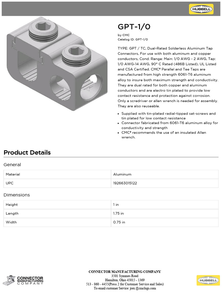 GPT-10 Specsheet | PDF