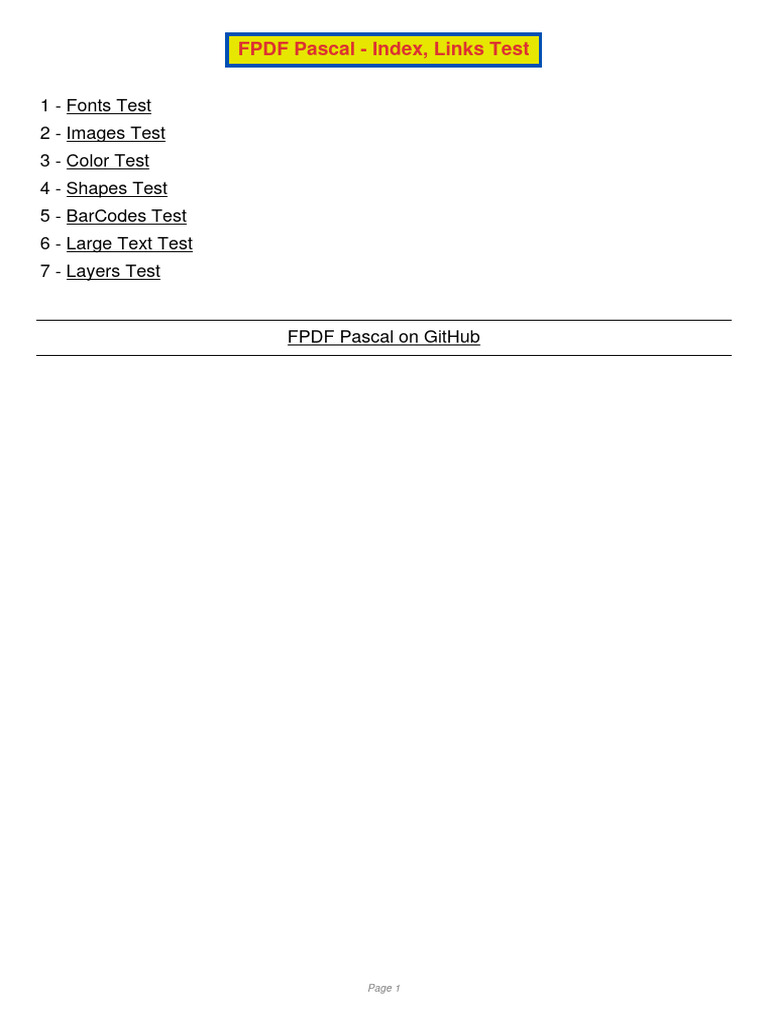 FPDFPascal Test | PDF