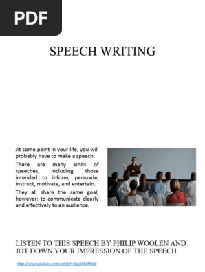 SPEECH WRITING