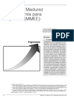 Modelo de Madurez de Ergonomía para Empresas (MMEE) Modelo de Madurez de Ergonomía para Empresas (MMEE)