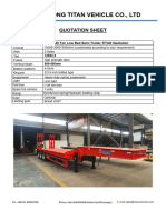 3 Axle 60 Ton Low Bed Semi Trailer - Quotation